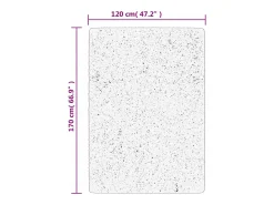 Outlet Alfombra de pelo corto IZA estilo escandinavo 120x170 cm Gris