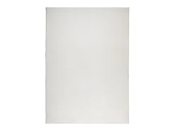 Alfombra de pelo corto IZA, estilo escandinavo, color crema, 200x280 cm Blanco