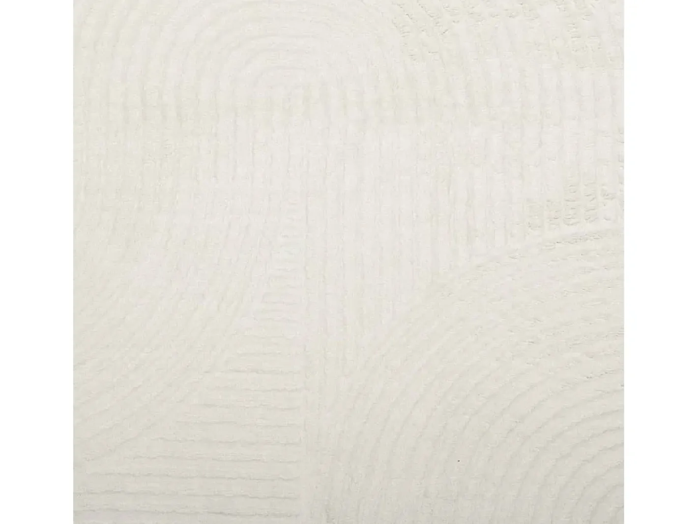 Alfombra de pelo corto IZA, estilo escandinavo, color crema, 200x280 cm Blanco