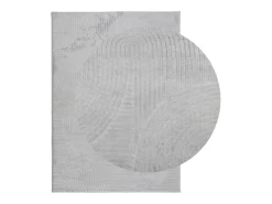Alfombra de pelo corto IZA estilo escandinavo 240x340 cm Gris Outlet