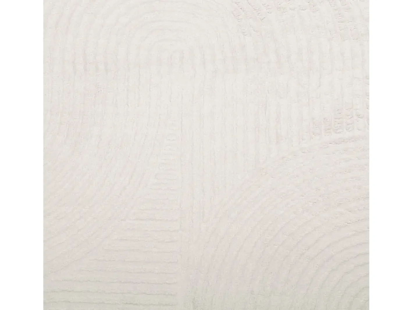 Alfombra de pelo corto IZA, estilo escandinavo, color crema, 160x230 cm Blanco New