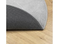 Clicnbuy Alfombra Redonda-Alfombra de pelo corto look escandinavo IZA Ø 100 cm Gris