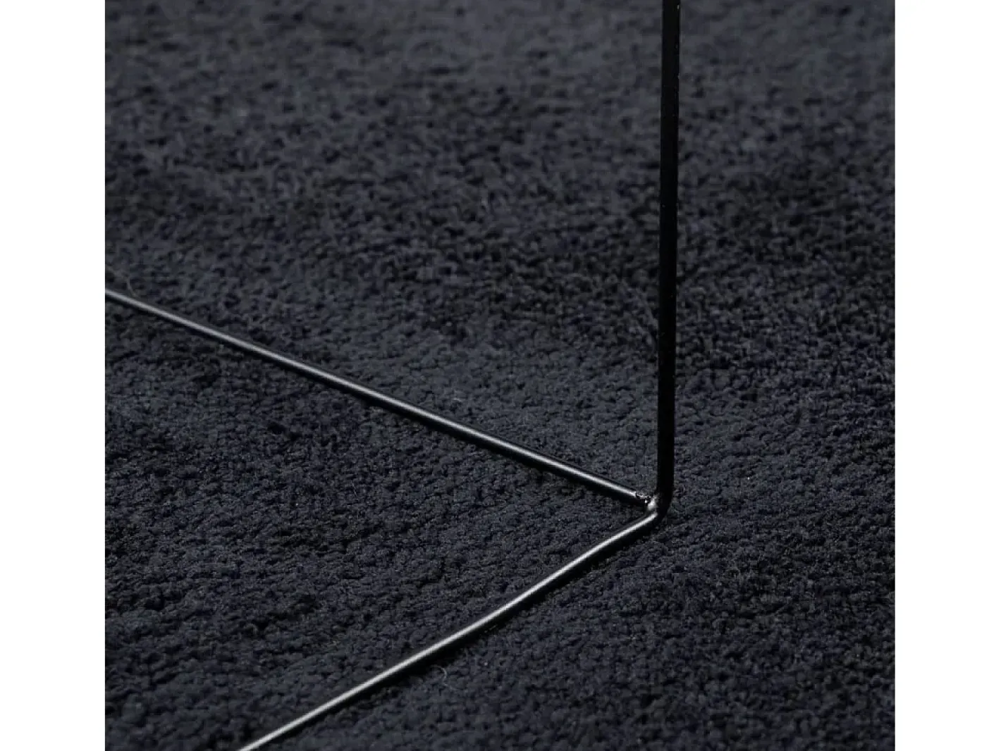 Alfombra de pelo corto OVIEDO negra 240x340 cm Negro Discount