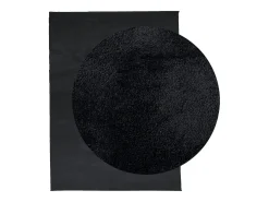 Alfombra de pelo corto OVIEDO negra 240x340 cm Negro Discount