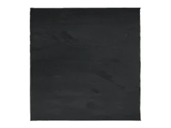 Alfombra de pelo corto OVIEDO negra 120x120 cm Negro New