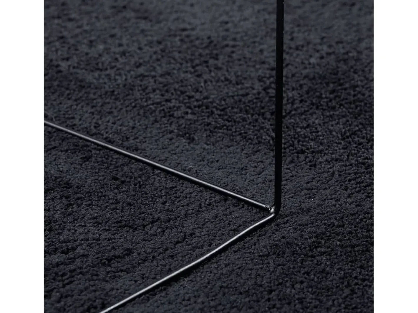 Alfombra de pelo corto OVIEDO negra 200x200 cm Negro Best
