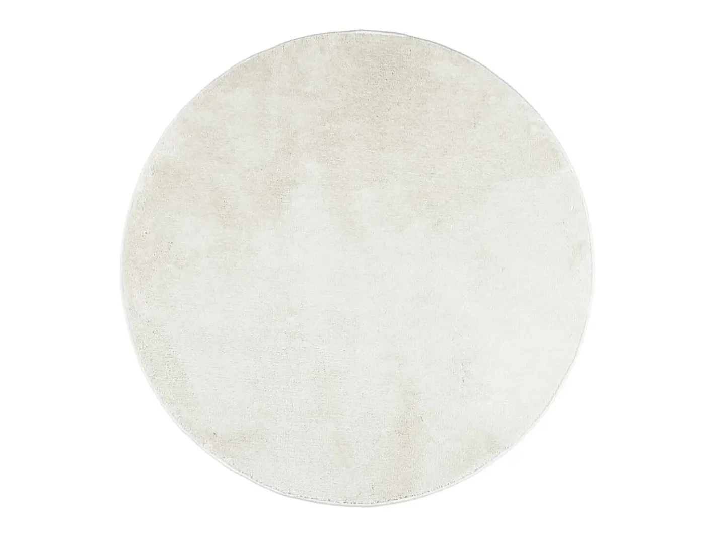 Clicnbuy Alfombra Redonda-Alfombra de pelo corto OVIEDO Ø 120 cm Crema