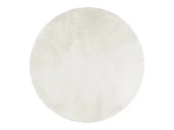Clicnbuy Alfombra de pelo corto OVIEDO Ø 160 cm Crema Outlet