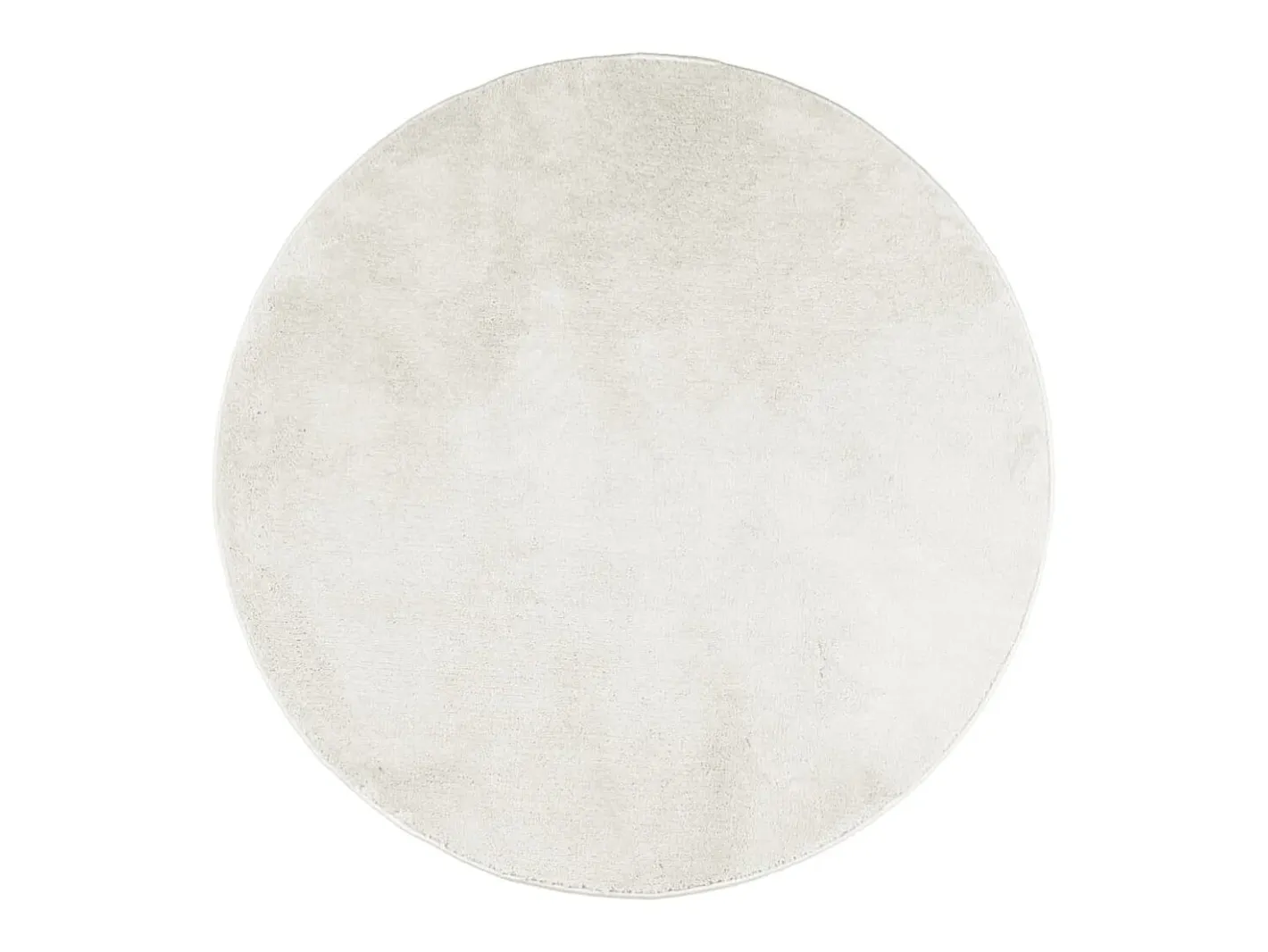 Clicnbuy Alfombra de pelo corto OVIEDO Ø 160 cm Crema Outlet