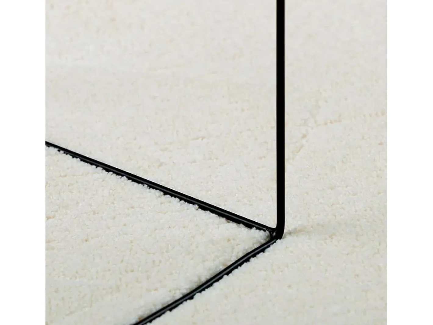 Clicnbuy Alfombra de pelo corto OVIEDO Ø 160 cm Crema Outlet