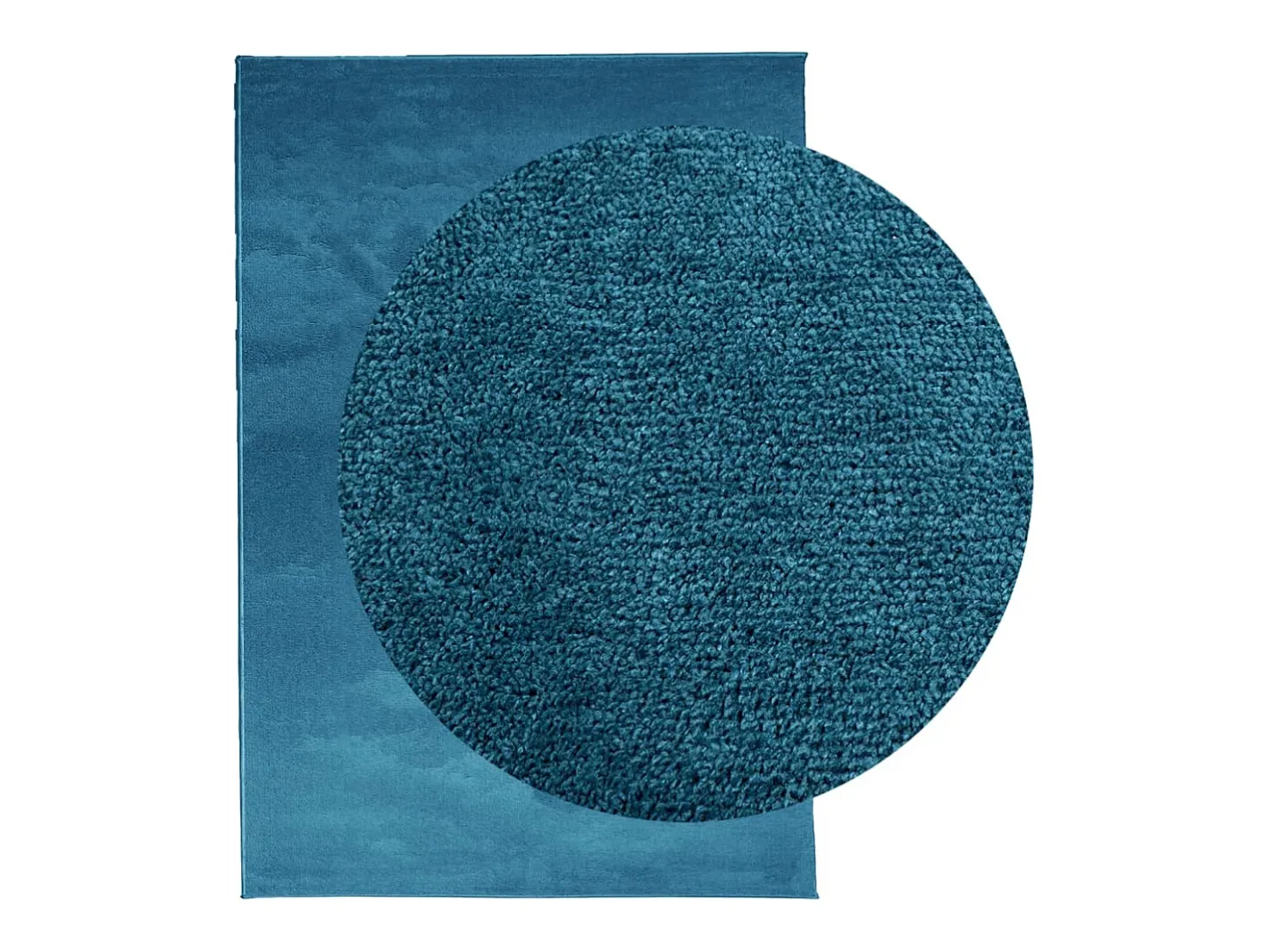New Alfombra de pelo corto OVIEDO turquesa 140x200 cm Azul