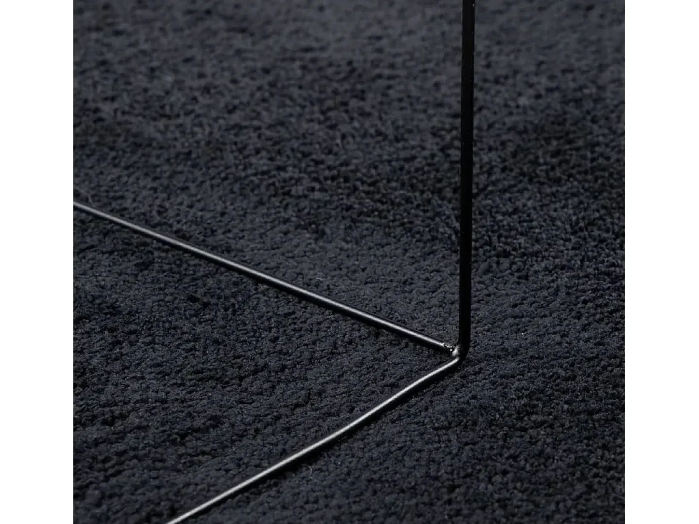 Best Clicnbuy Alfombra de pelo corto OVIEDO Ø 200 cm Negro