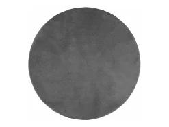Clicnbuy Alfombra Redonda-Alfombra de pelo corto OVIEDO Ø 200 cm Gris antracita