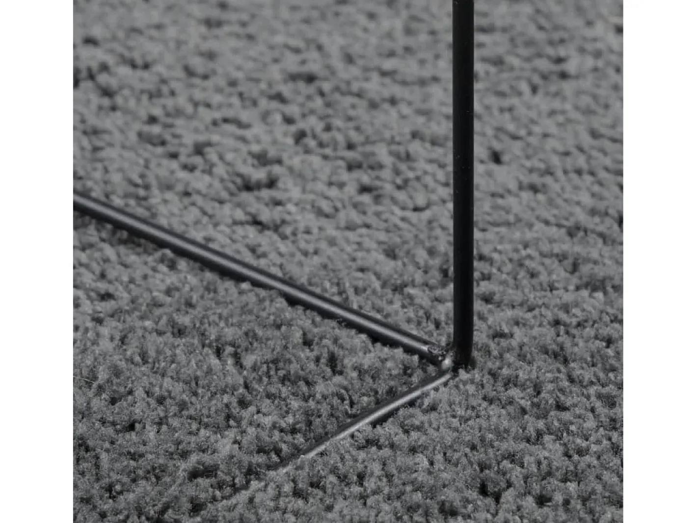 Clicnbuy Alfombra Redonda-Alfombra de pelo corto OVIEDO Ø 200 cm Gris antracita
