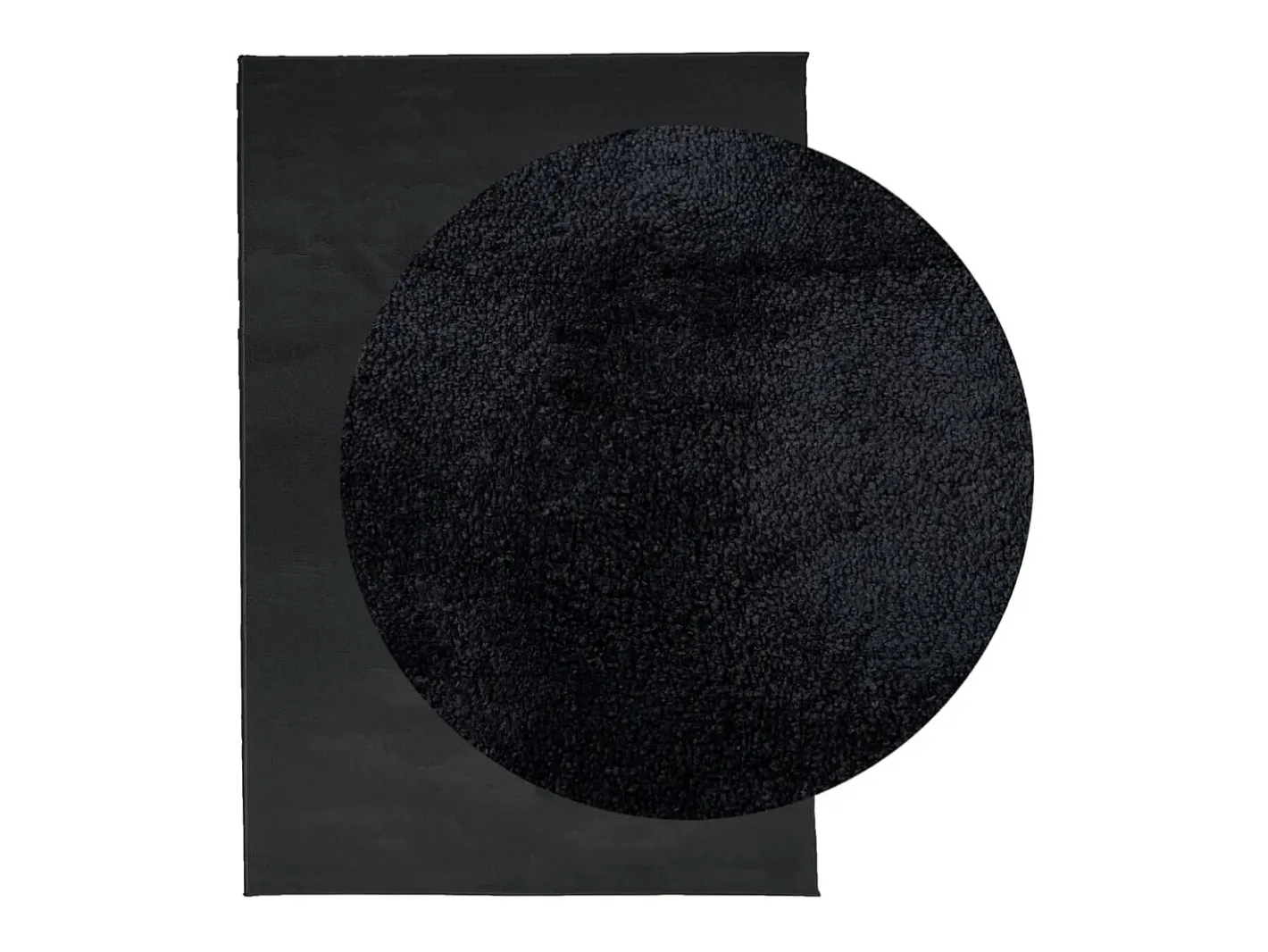 Best Alfombra de pelo corto OVIEDO negra 160x230 cm Negro