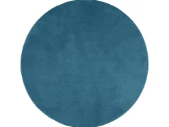 Alfombra de pelo corto OVIEDO turquesa Ø 200 cm Azul Hot