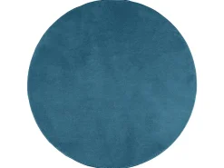 Alfombra De Cocina|Alfombra Redonda-Alfombra de pelo corto OVIEDO turquesa Ø 160 cm Azul