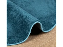 Alfombra De Cocina|Alfombra Redonda-Alfombra de pelo corto OVIEDO turquesa Ø 160 cm Azul