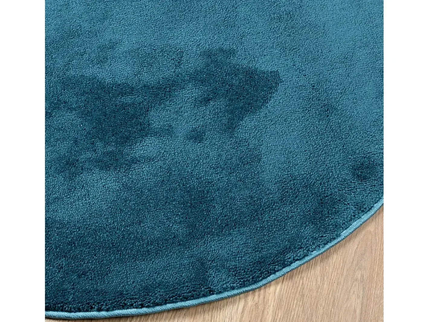 Alfombra De Cocina|Alfombra Redonda-Alfombra de pelo corto OVIEDO turquesa Ø 160 cm Azul