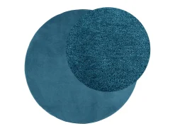 Alfombra De Cocina|Alfombra Redonda-Alfombra de pelo corto OVIEDO turquesa Ø 160 cm Azul