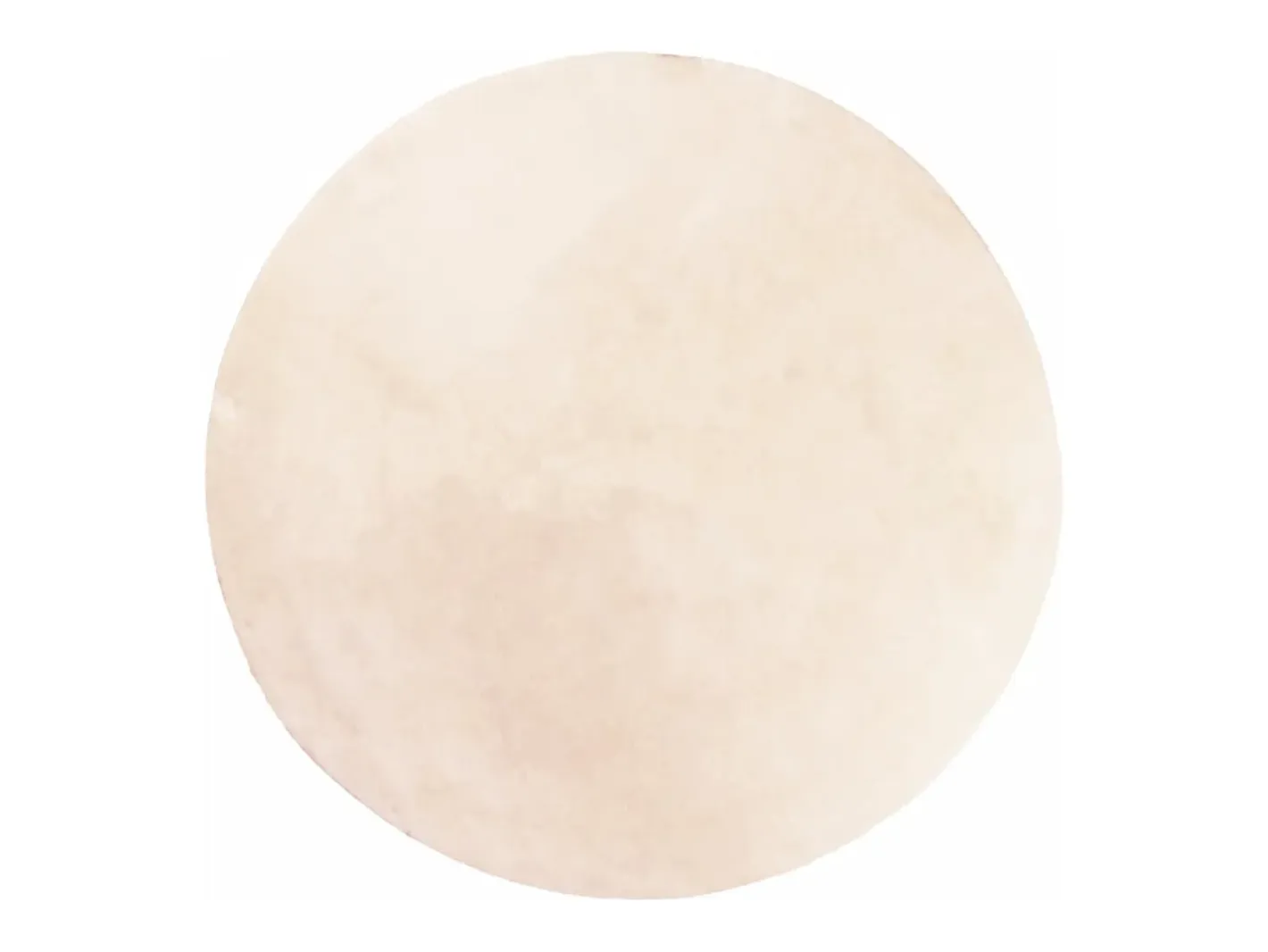 Online Clicnbuy Alfombra de pelo corto suave lavable HUARTE Ø 200 cm Beige