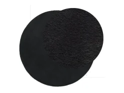 Alfombra De Salón|Alfombra Redonda-Alfombra de pelo corto suave lavable HUARTE Ø 120 cm ES72705 Negro