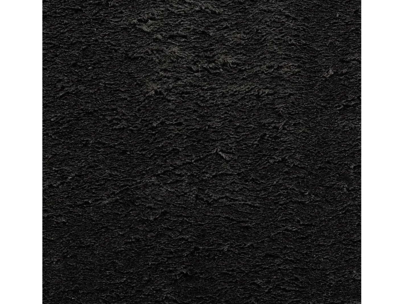 New Clicnbuy Alfombra de pelo corto suave lavable HUARTE Ø 200 cm Negro