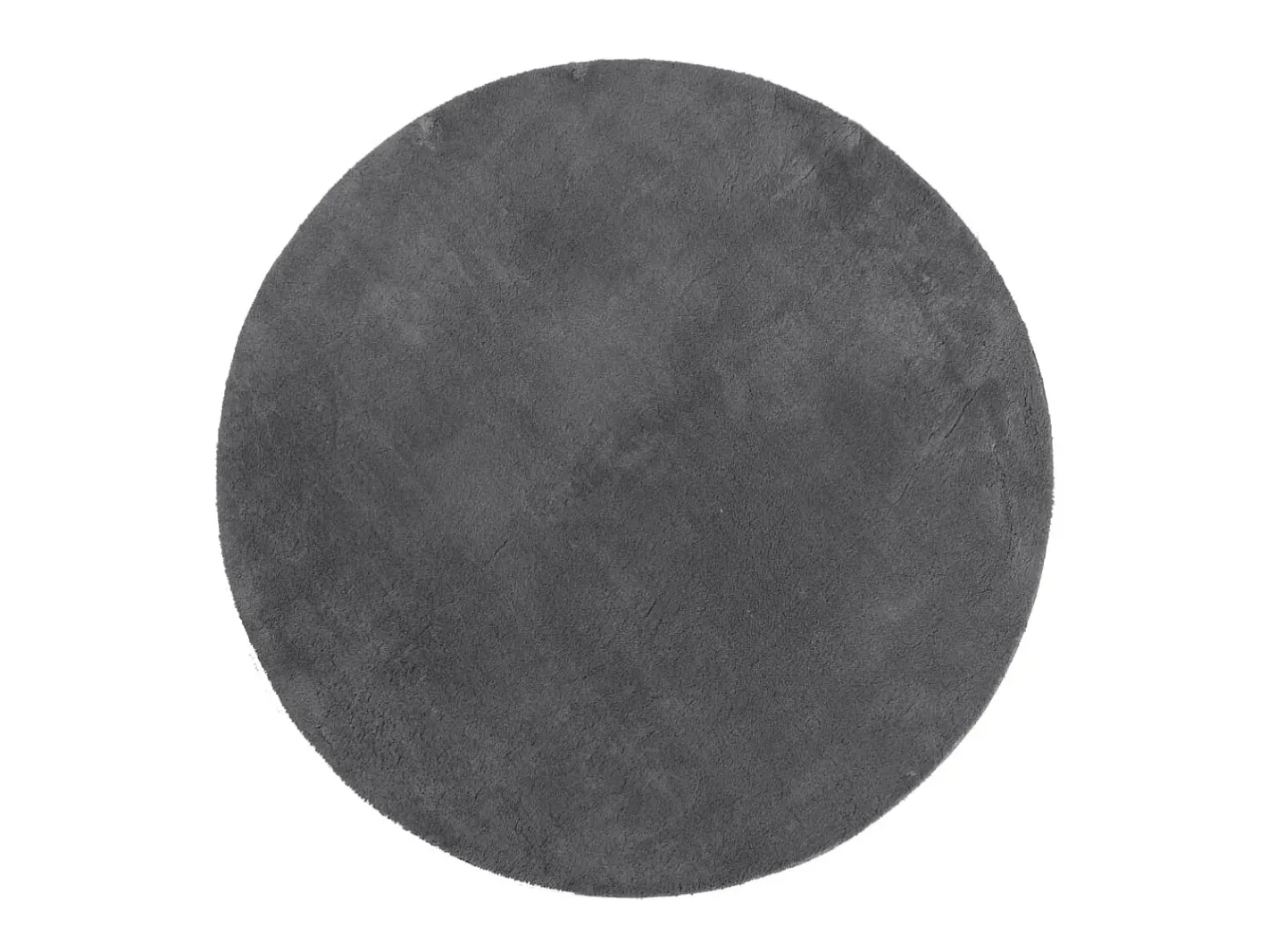 Alfombra de pelo corto suave lavable HUARTE antracita Ø 200 cm ES65467 Gris antracita Sale