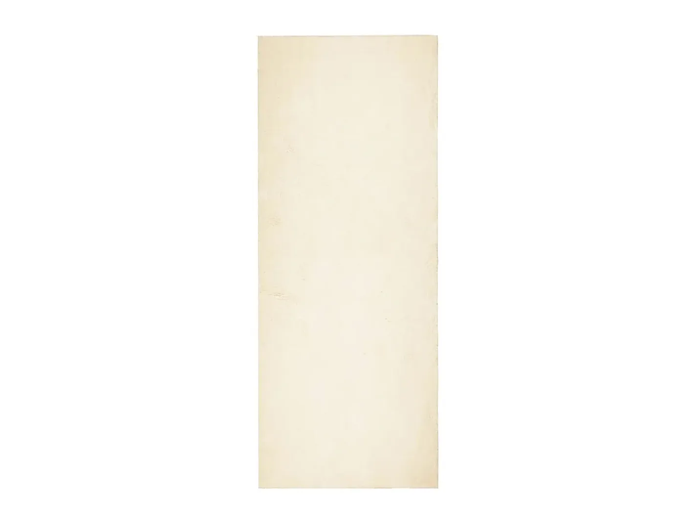 Outlet Alfombra de pelo corto suave lavable HUARTE 80x200 cm ES33541 Crema