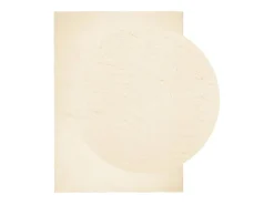 Clearance Alfombra de pelo corto suave lavable HUARTE 160x230 cm ES11921 Crema