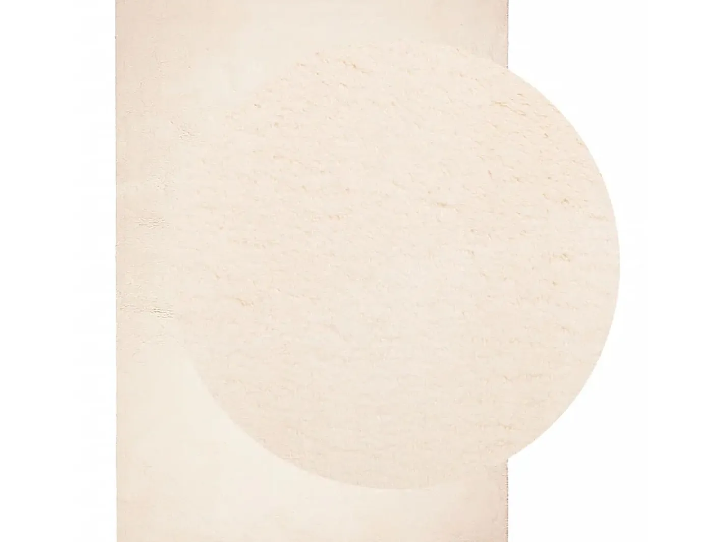 Clearance Alfombra de pelo corto suave lavable HUARTE 140x200 cm ES85514 Beige