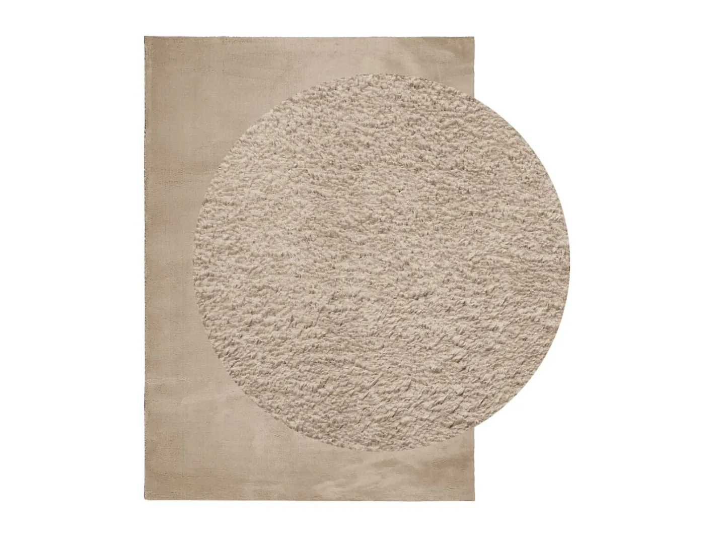 Alfombra De Salón-Alfombra de pelo corto suave lavable HUARTE arena 200x280 cm ES80357 Marru00f3n