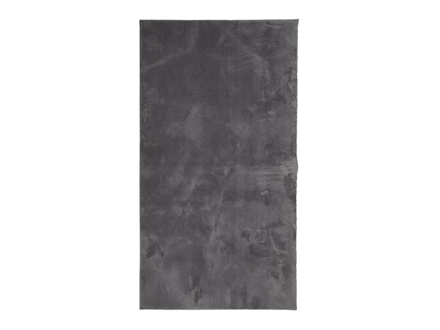 New Alfombra de pelo corto suave lavable HUARTE antracita 80x150 cm ES38283 Gris antracita