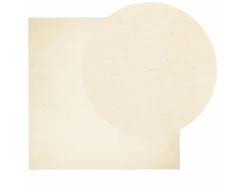 Best Alfombra de pelo corto suave lavable HUARTE 120x120 cm ES43880 Crema