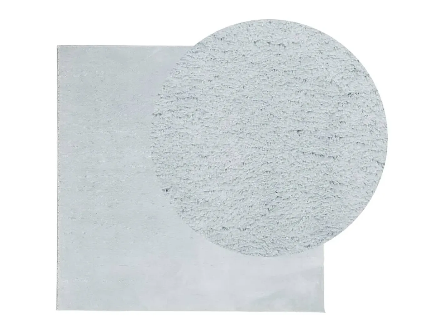 Online Alfombra de pelo corto suave lavable HUARTE 160x160 cm ES60977 Azul