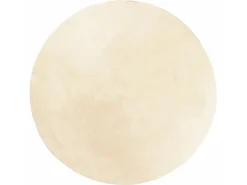 Alfombra de pelo corto suave lavable HUARTE Ø 200 cm ES15011 Crema Online