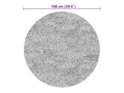 Clicnbuy Alfombra de pelo corto suave lavable HUARTE Ø 100 cm Beige Online