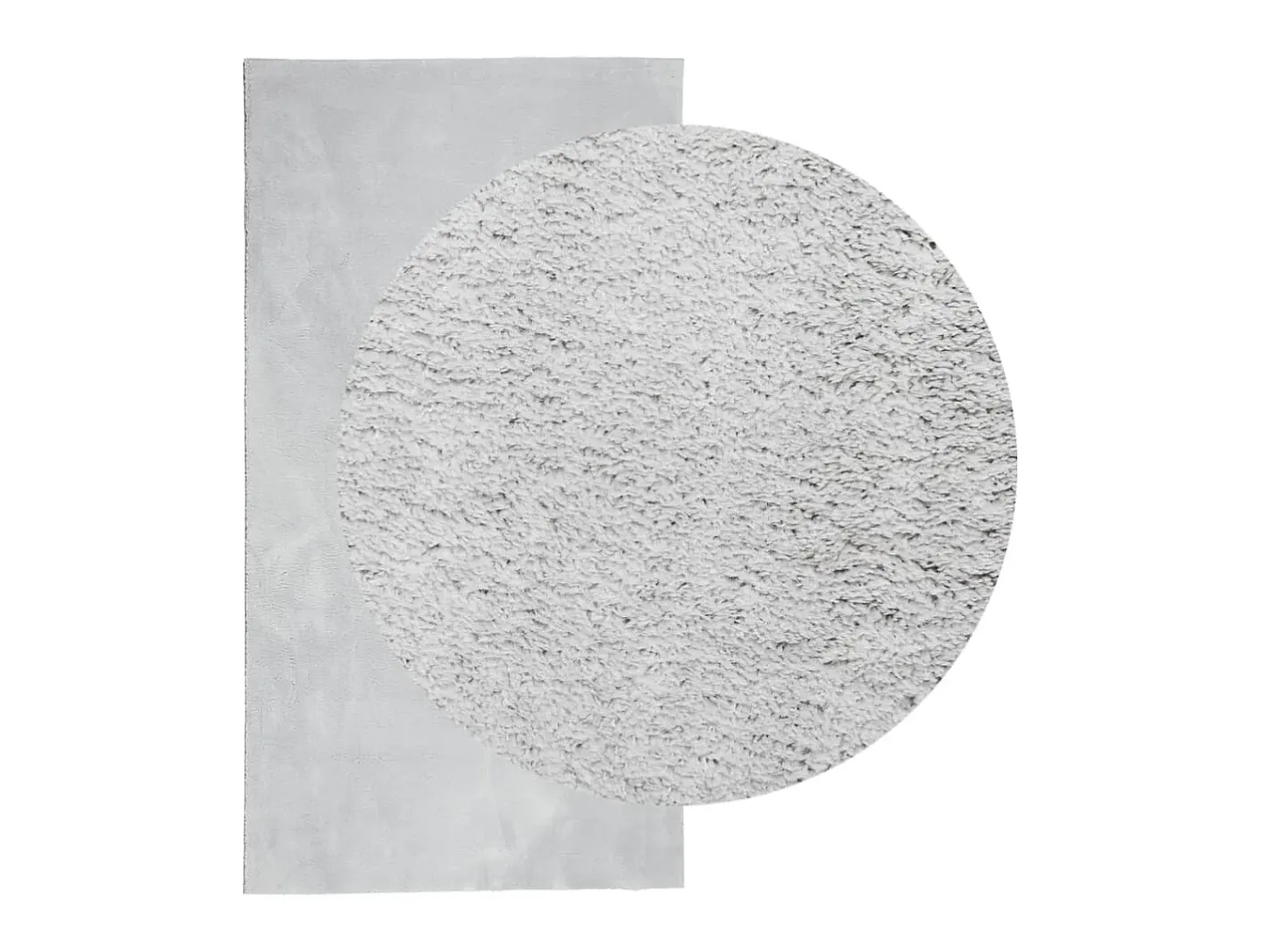 Alfombra De Salón-Alfombra de pelo corto suave lavable HUARTE 60x110 cm ES13348 Gris