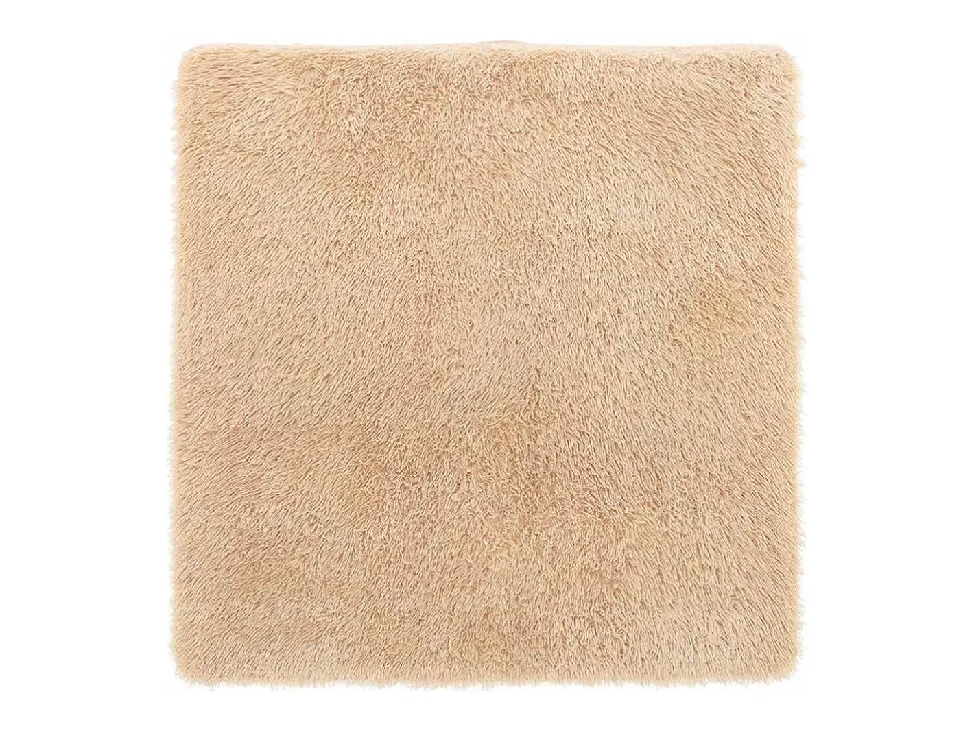 Alfombra de pelo largo NAVARRA 120x120 cm poliéster Beige Hot