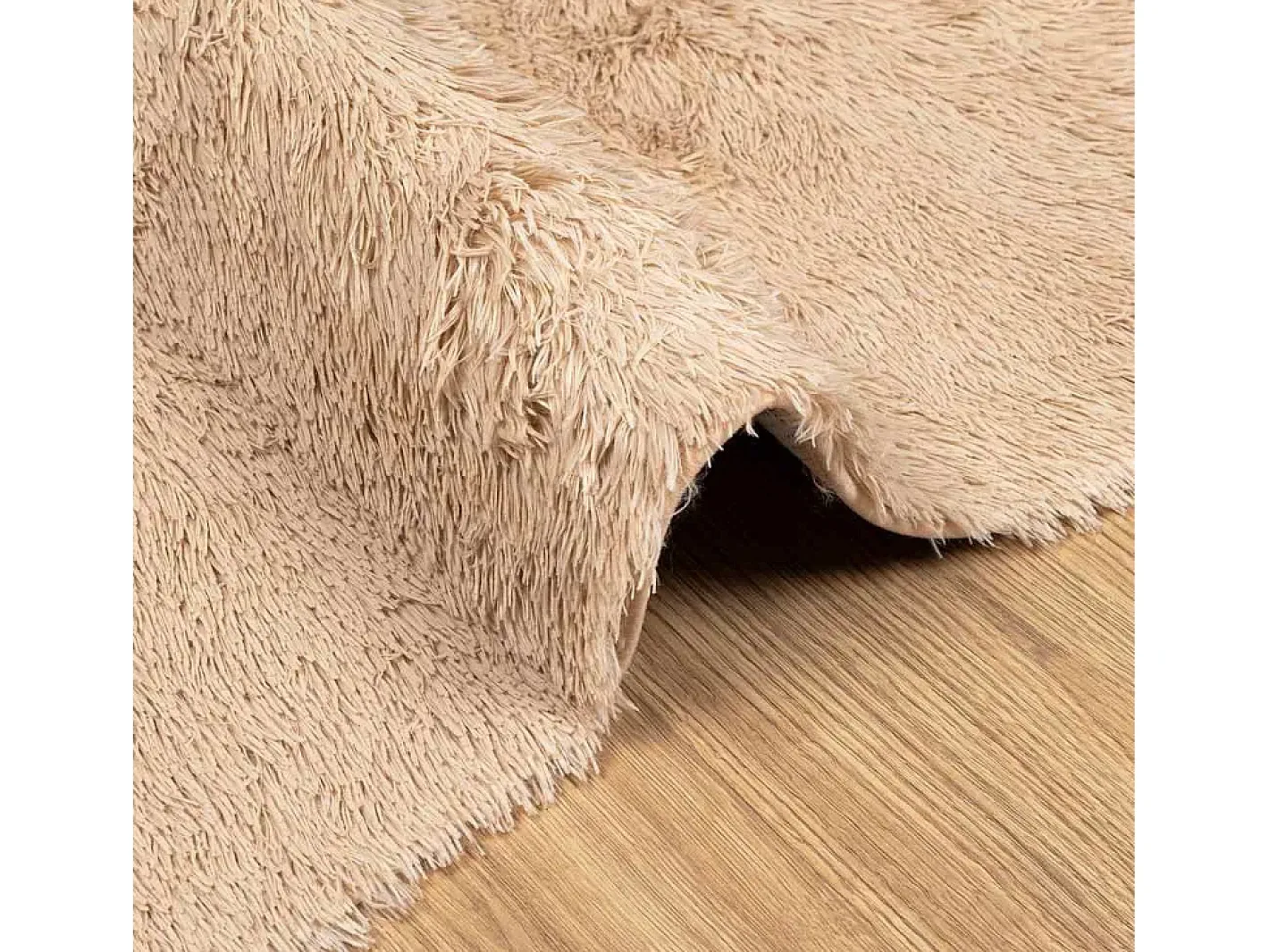 Discount Alfombra de pelo largo NAVARRA 240x240 cm poliéster Beige