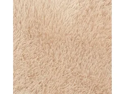 Alfombra De Cocina|Alfombra Redonda-Alfombra de pelo largo NAVARRA 160x160 cm poliéster Beige