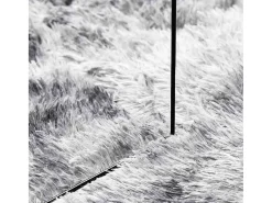 Clearance Alfombra de pelo largo plata NAVARRA 120x170 cm Gris
