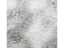 Alfombra de pelo largo plata NAVARRA 200x200 cm Gris Clearance