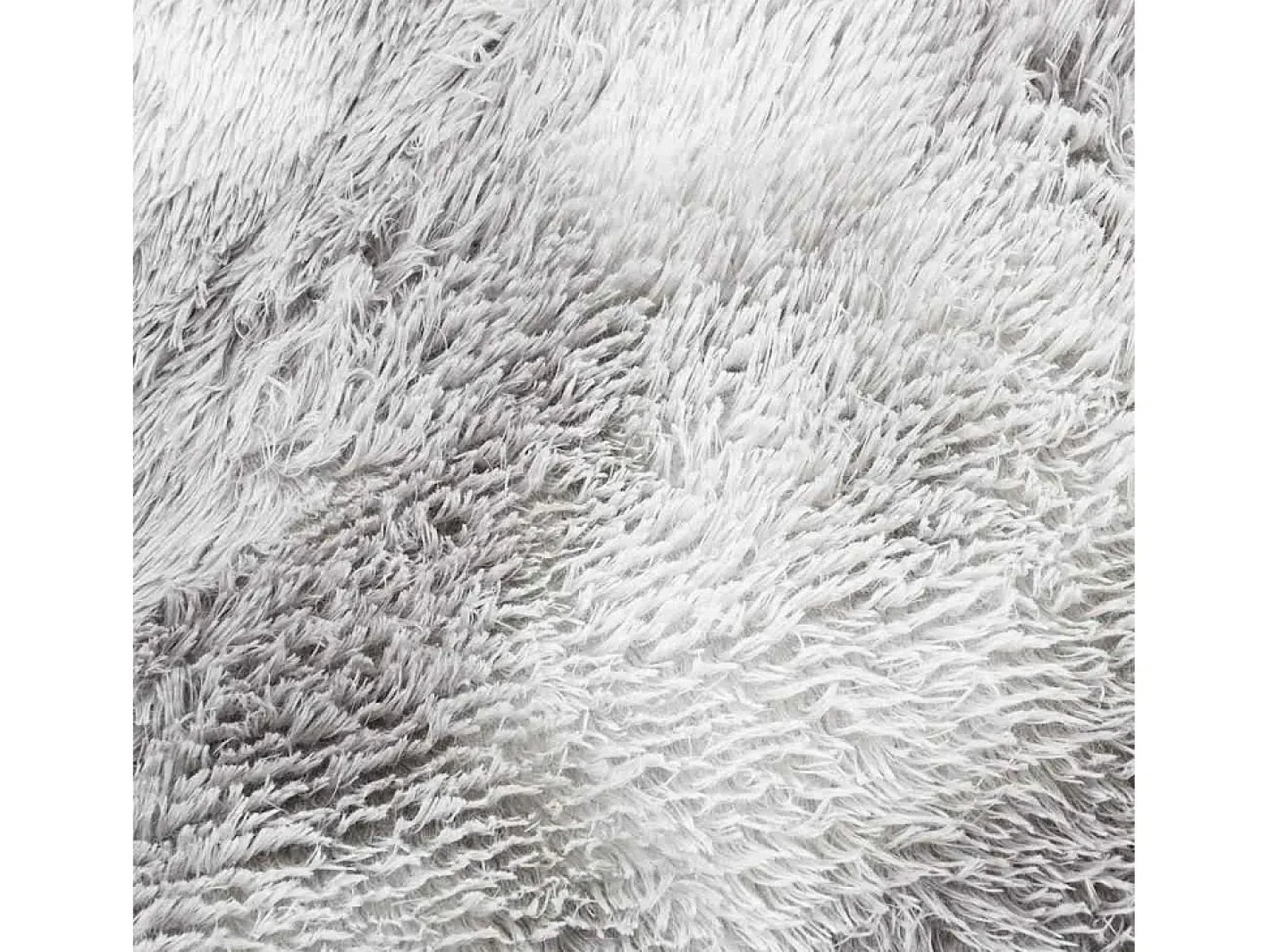 Alfombra de pelo largo plata NAVARRA 200x200 cm Gris Clearance