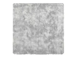 Clearance Alfombra de pelo largo plata NAVARRA 120x120 cm Gris