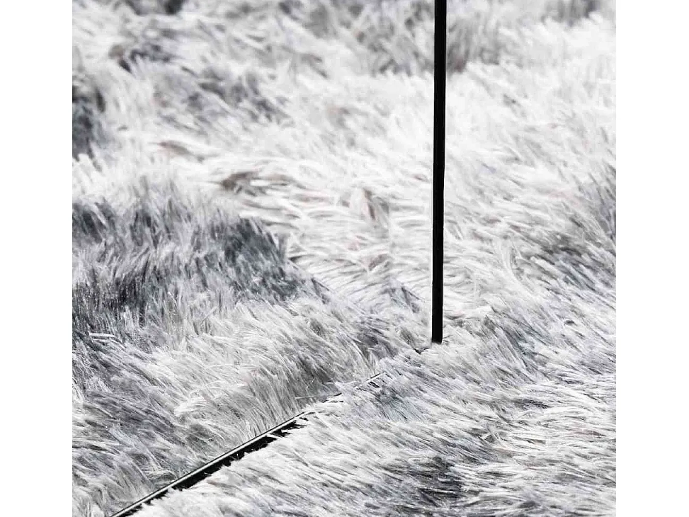 Alfombra de pelo largo plata NAVARRA 200x290 cm Gris Best