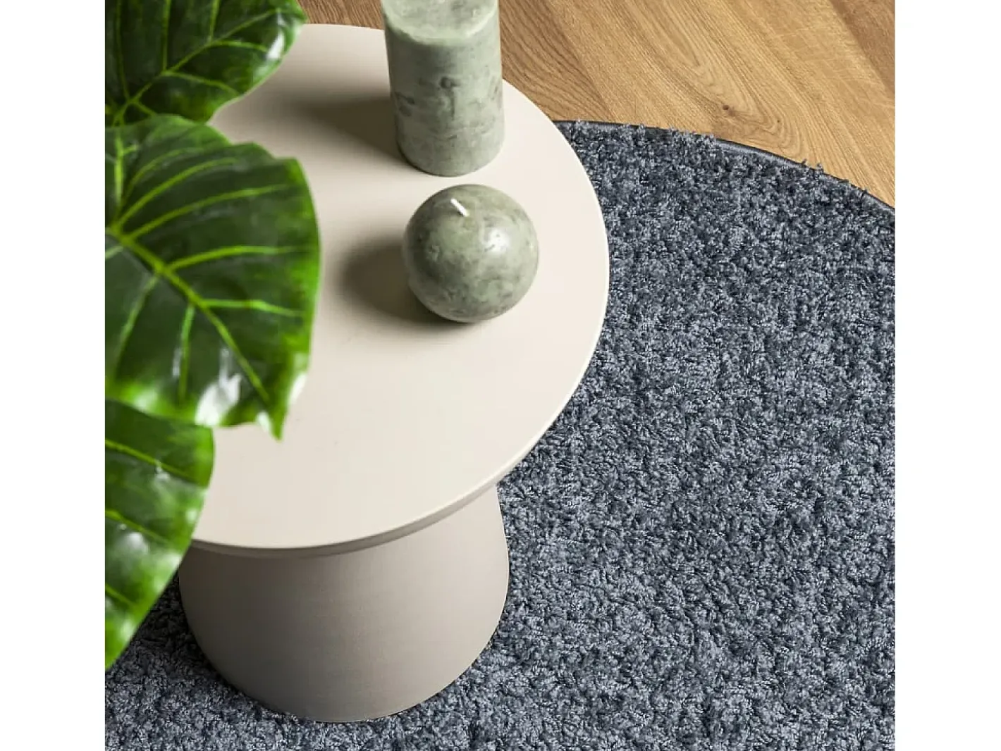 Hot Clicnbuy Alfombra de pelo largo moderna Ø 280 cm Azul