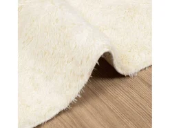 Alfombra de pelo largo NAVARRA crema 120x170 cm poliéster Blanco Best