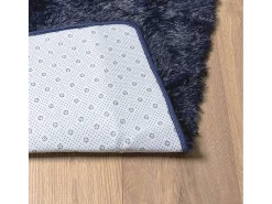 Hot Alfombra de pelo largo NAVARRA marino 120x120 cm Azul