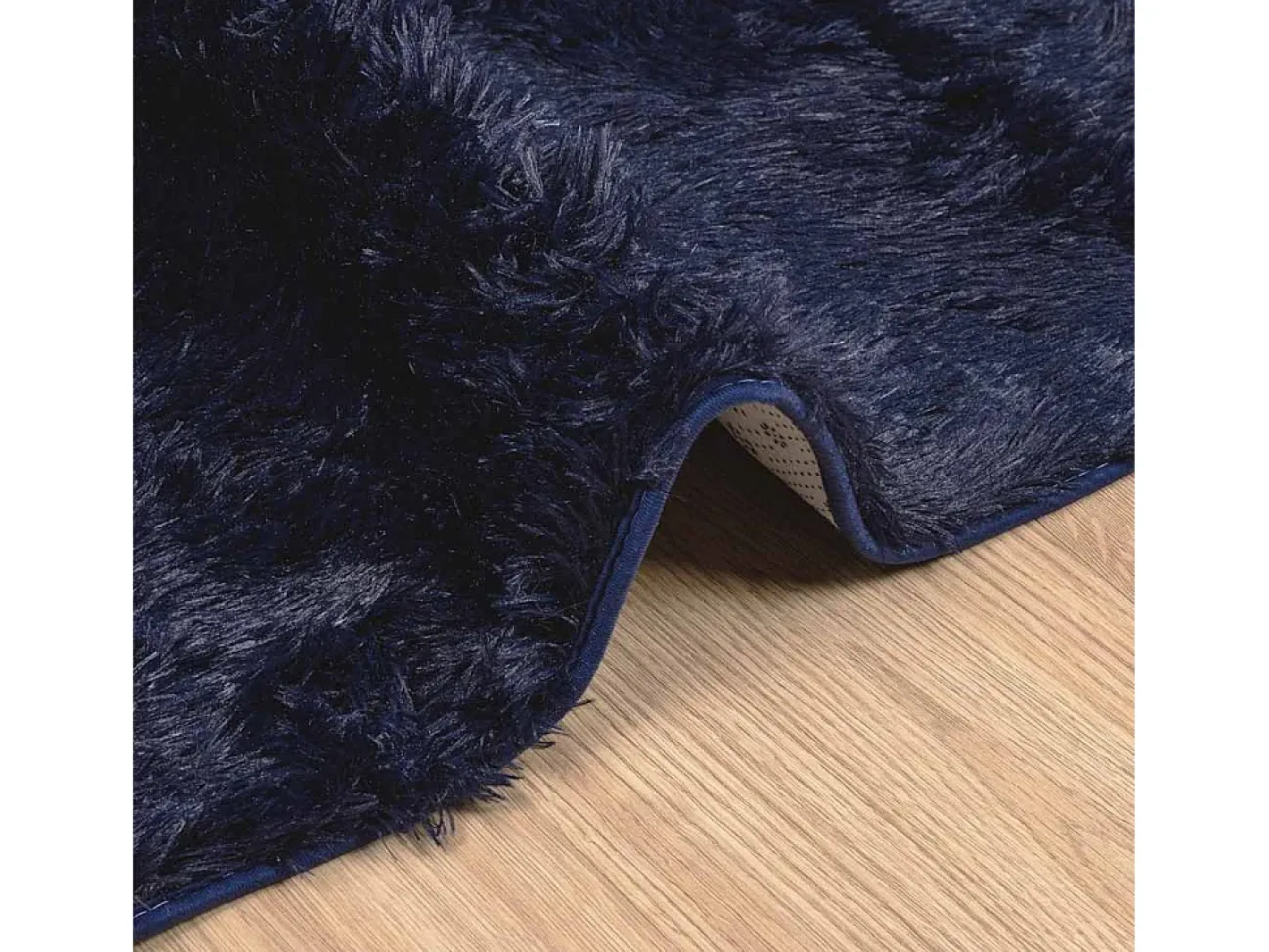New Alfombra de pelo largo NAVARRA marino 160x160 cm Azul